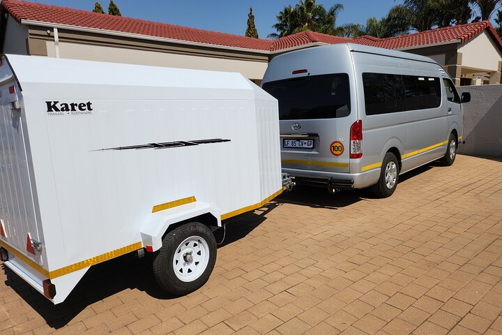 Our vehicles are new. They are allocate a luggage trailer if required.